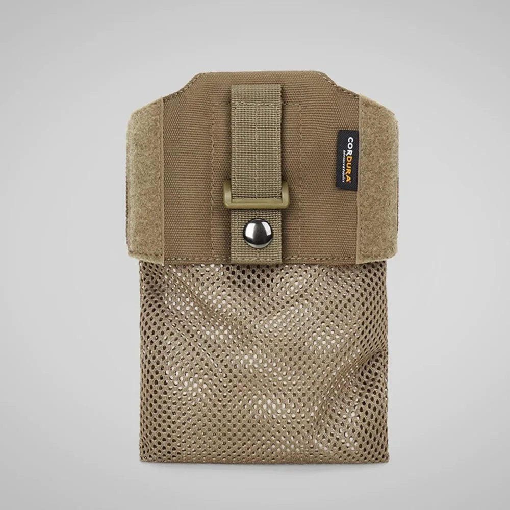 Bolsa portabotellas táctica MOLLE plegable de malla para senderismo - imagen 3