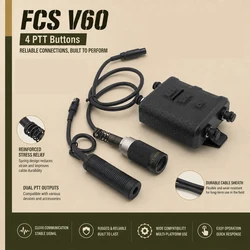 AMP Comtac3 PTT táctico V60 – Adaptador