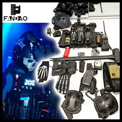 Full Gear COD 19 Chaleco Táctico con Casco y Máscara Ghost – Airsoft