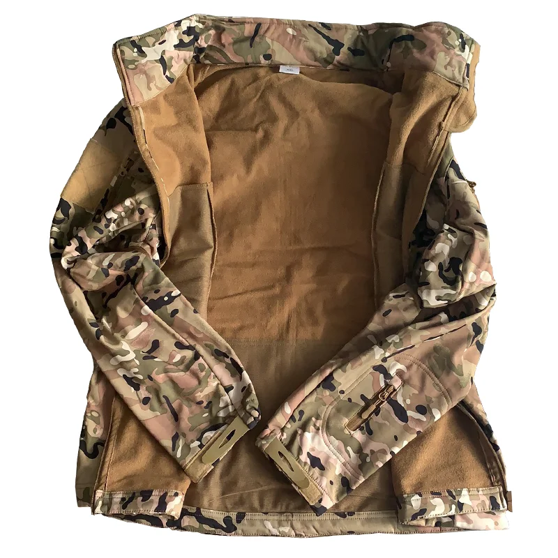 Chaqueta táctica softshell impermeable con forro polar y bolsillos - imagen 5