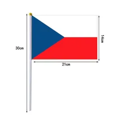 Bandera República Checa – Banderín de mano en poliéster