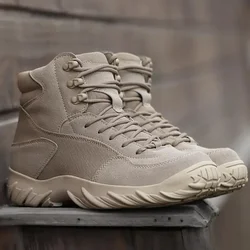 Botas tácticas militares impermeable cuero profesional combat