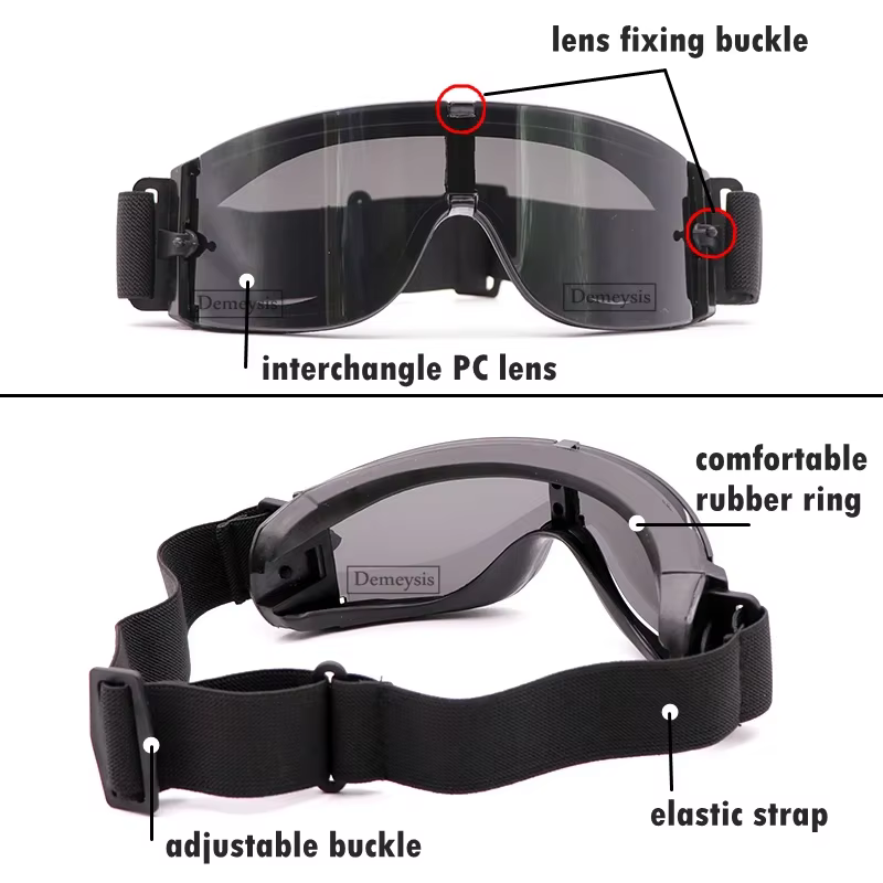 CS Gafas tácticas anti-UV a prueba de viento para airsoft y tiro - imagen 4
