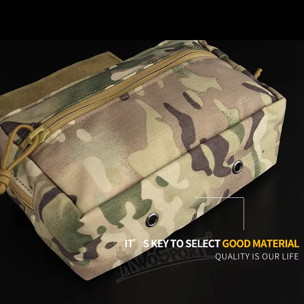 Bolsa táctica colgante MOLLE para portaplacas con riñonera - imagen 2