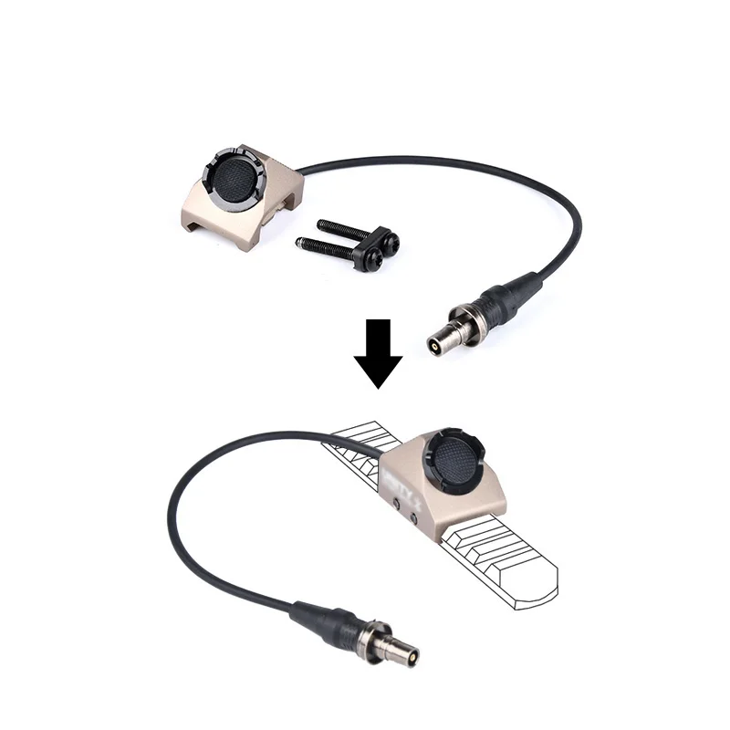 WADSN interruptor remoto táctico de botón para linterna M-LOK y Keymod - imagen 2