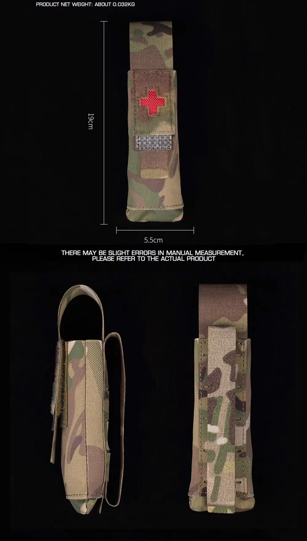 Funda táctica para chaleco y cinturón MOLLE