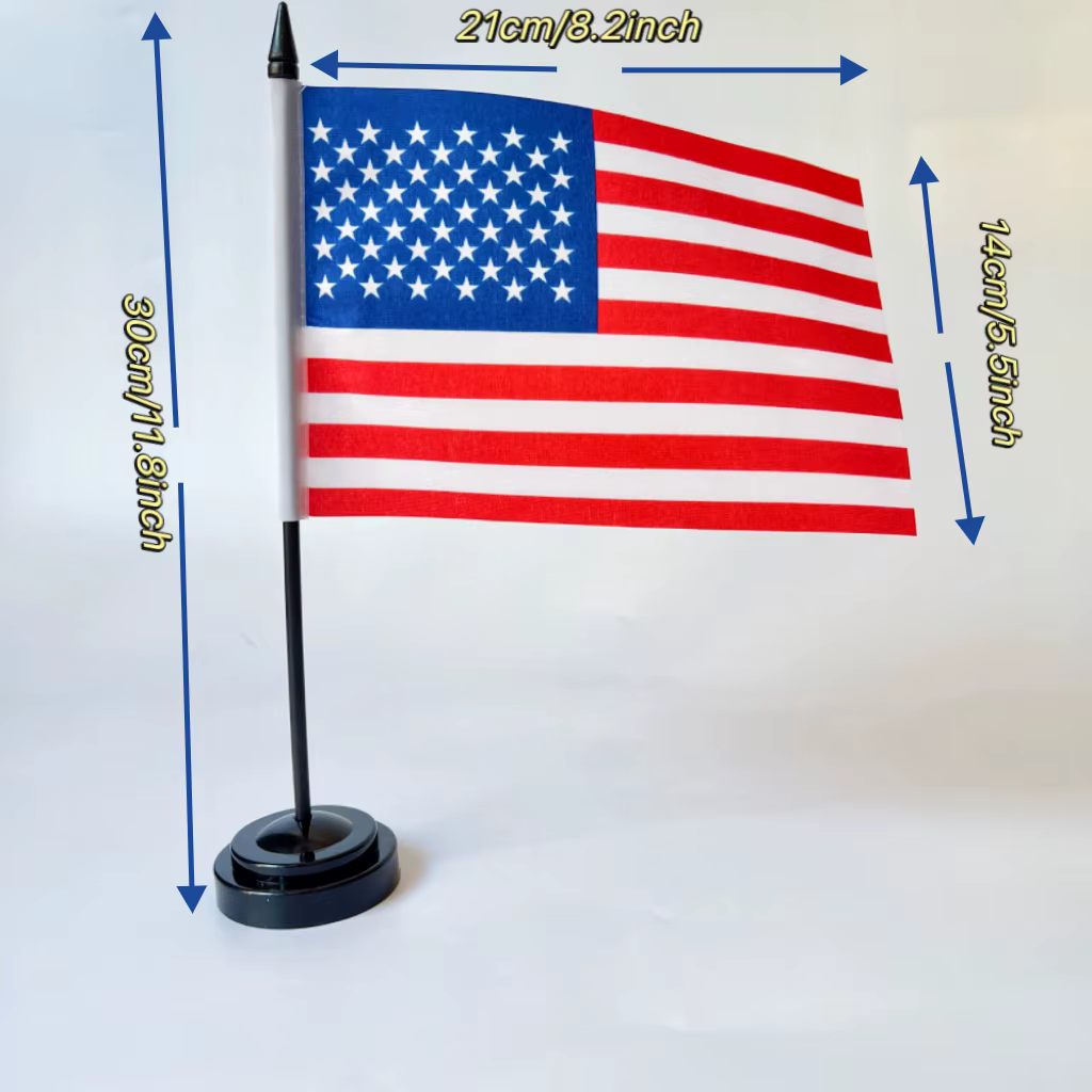 Detalle del dobladillo y las costuras de la bandera