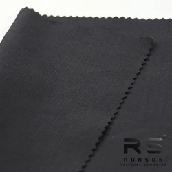 Tela táctica NYCO ripstop negro a cuadros para uniformes