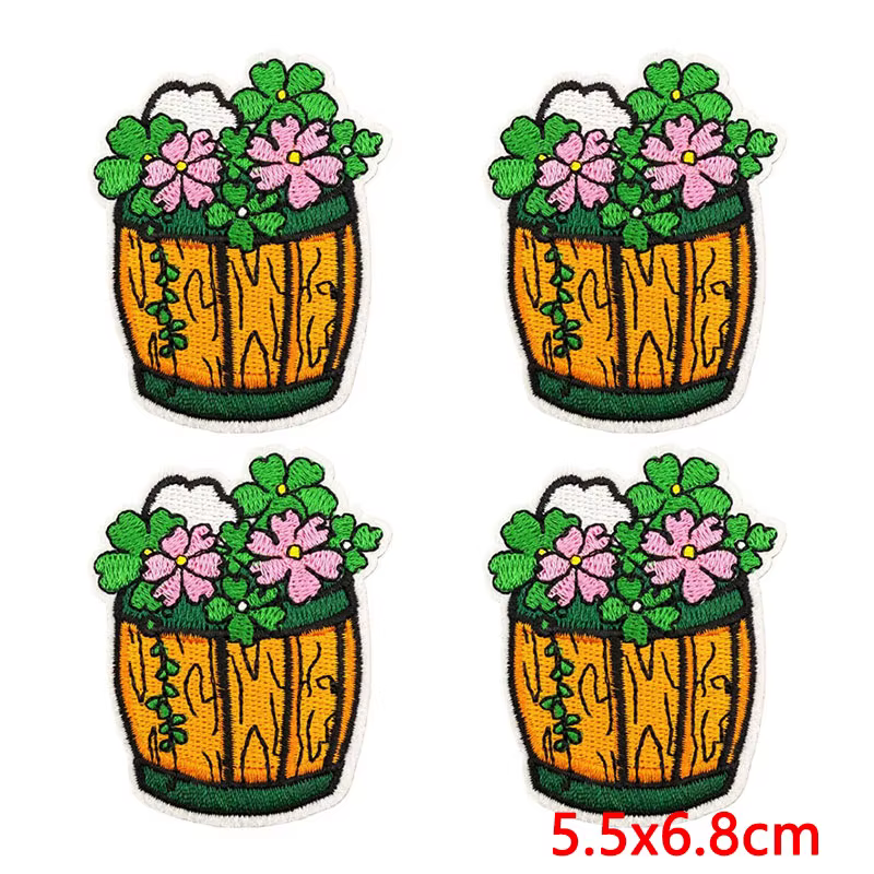 Parche termoadhesivo trébol San Patricio para ropa y manualidades - imagen 3
