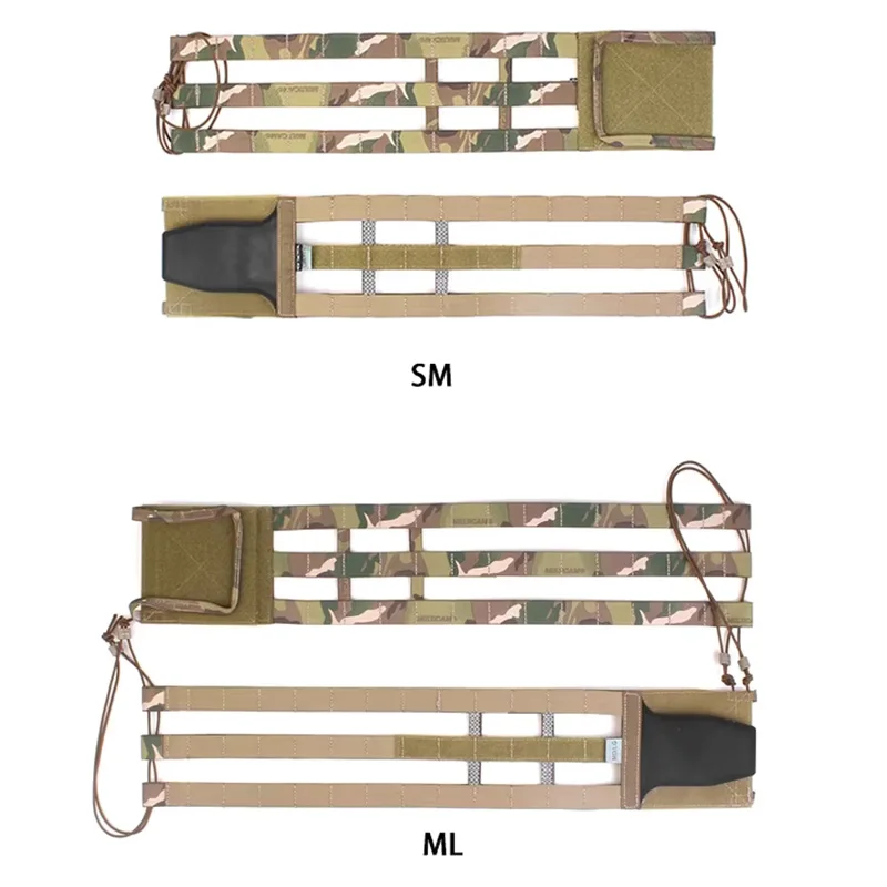 Panel lateral MOLLE con correas RS03 en tono MC
