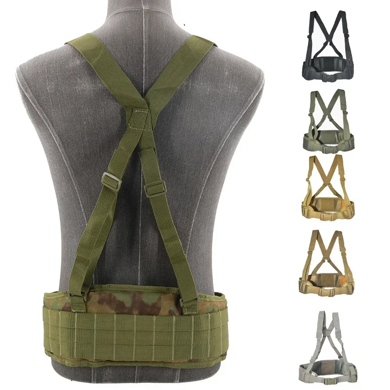 Correas y sistema MOLLE de tres filas