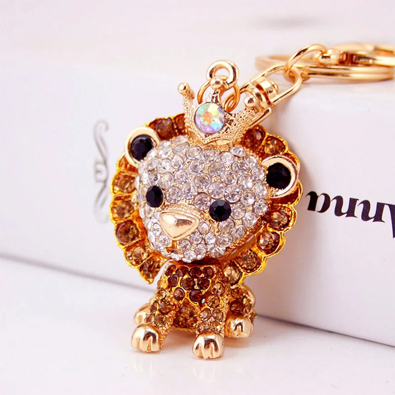 Llavero colgante de cristal y metal con forma de animal – Regalo original - imagen 2