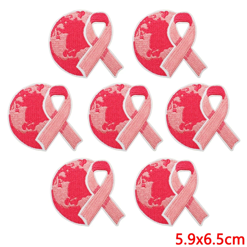 Parche termoadhesivo bordado rosa esperanza – Para planchar en ropa - imagen 3