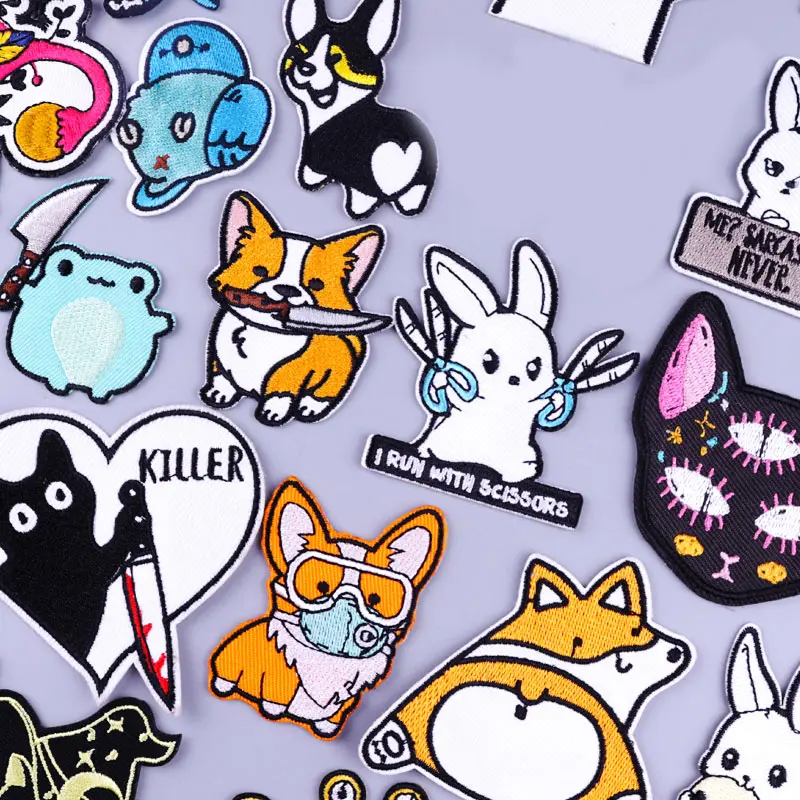 Parche bordado termoadhesivo Corgi – Animales para coser o planchar
