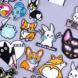 Parche bordado termoadhesivo Corgi – Animales para coser o planchar
