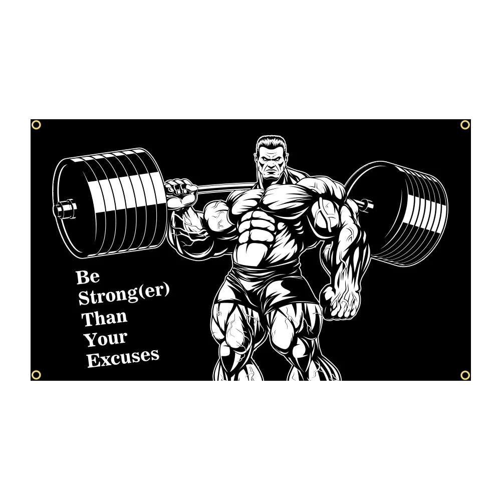 Bandera gimnasio fitness para decoración corporal y ejercicio - imagen 2