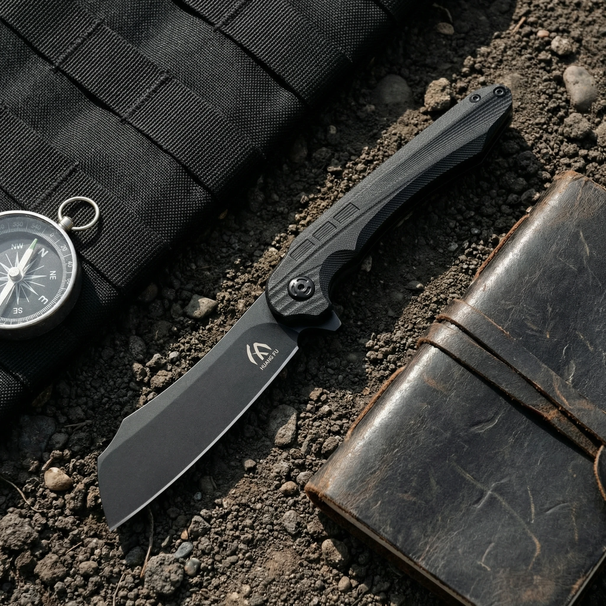 Cuchillo plegable outdoor para emergencia en senderismo y camping - imagen 2