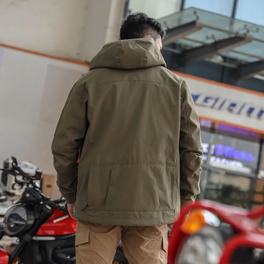 Emersongear Chaqueta impermeable de caza al aire libre RG – Abrigo de viento multifunción - imagen 4