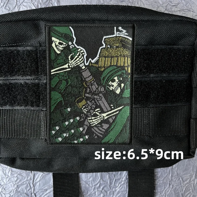 Parche con respaldo de velcro listo para usar