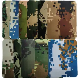Parche multicam termoadhesivo de sarga para planchar, rectangulares