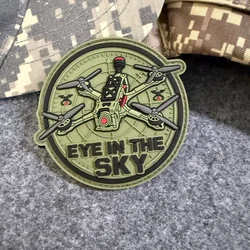 Parche táctico PVC Ojo en el Cielo con gancho y bucle para FPV