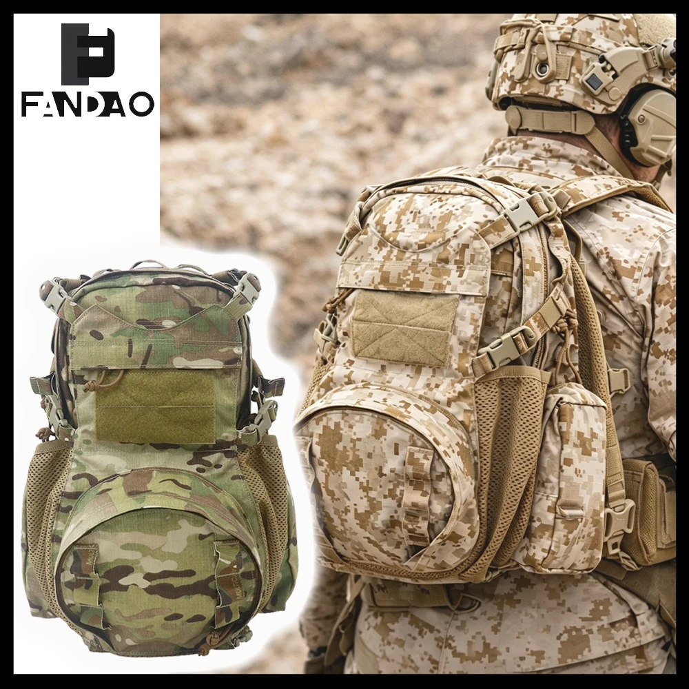 Mochila táctica para casco expandible doble correa, airsoft tiro - imagen 3