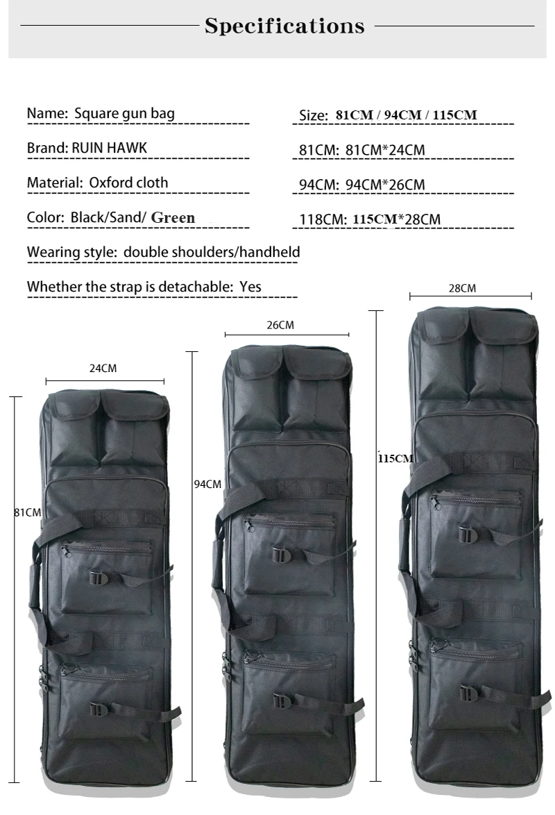 Funda para pistola de airsoft táctica en nailon