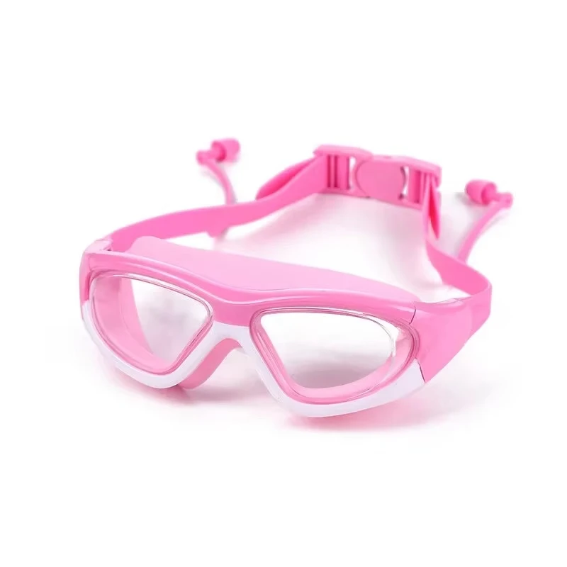 Gafas de natación antivaho gran montura con tapones silicona - imagen 4