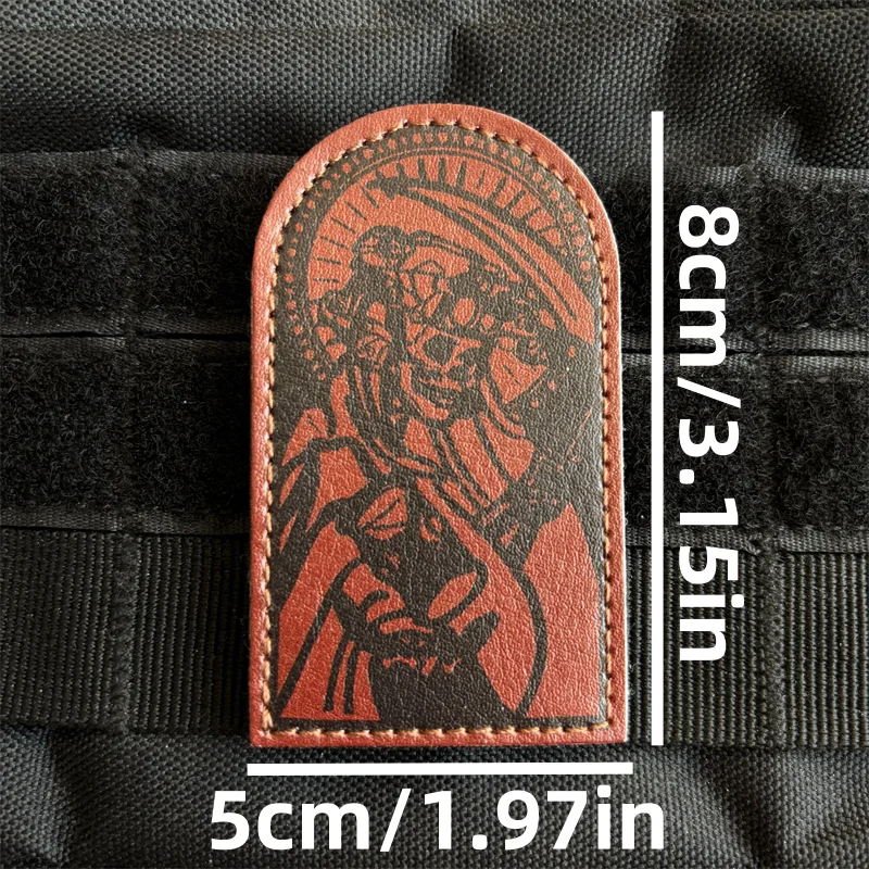 Parche táctico calavera Reaper en PU con estilo guerrero esqueleto