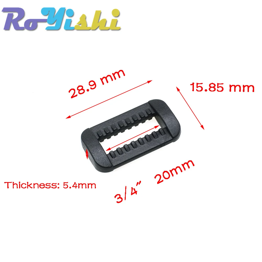 Anillo rectangular de plástico