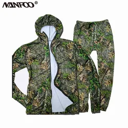 Sudadera camuflaje biónico elástica transpirable para caza y pesca