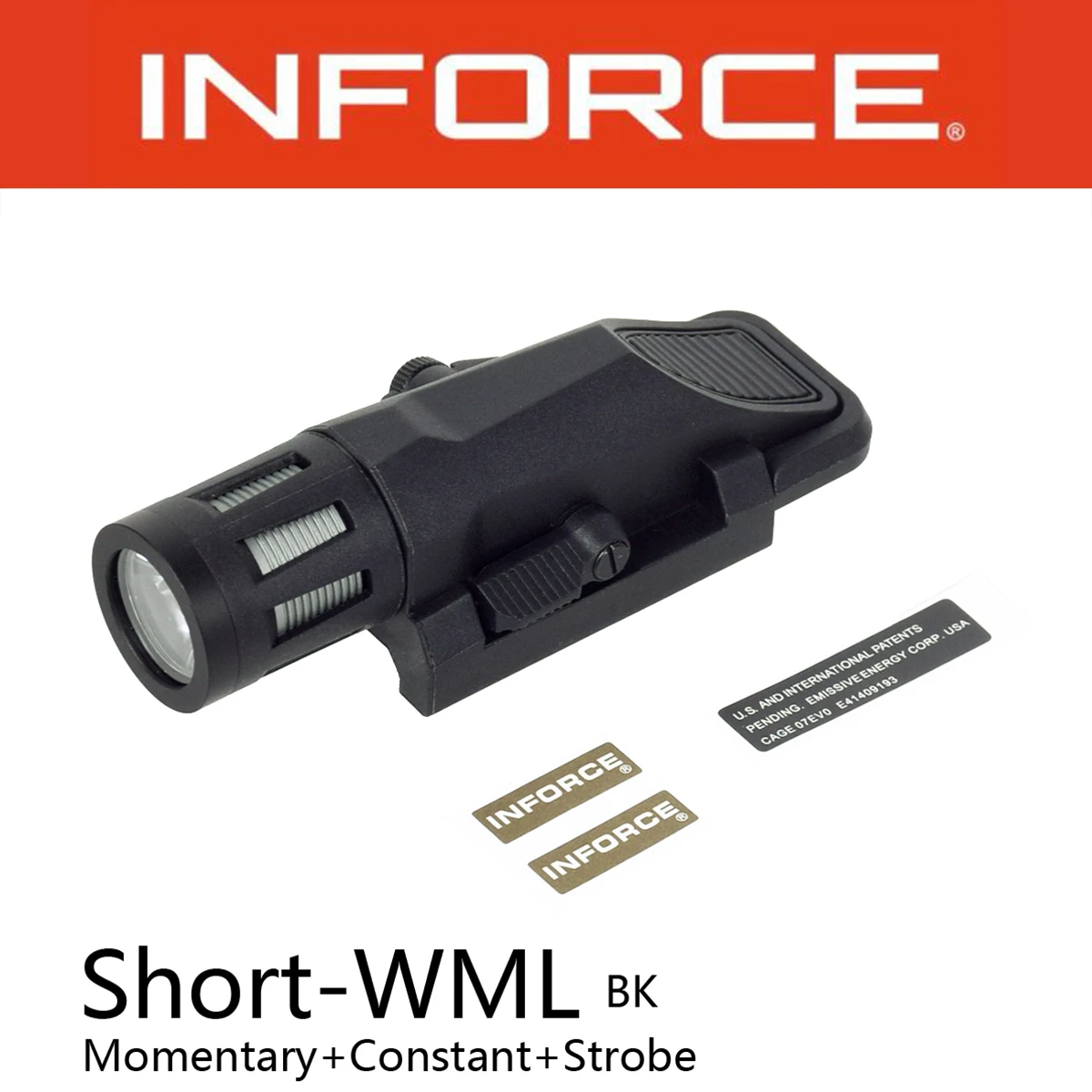 INFORCE WML GEN2 – Linterna táctica LED compacta de 20mm, 400 lúmenes - imagen 2