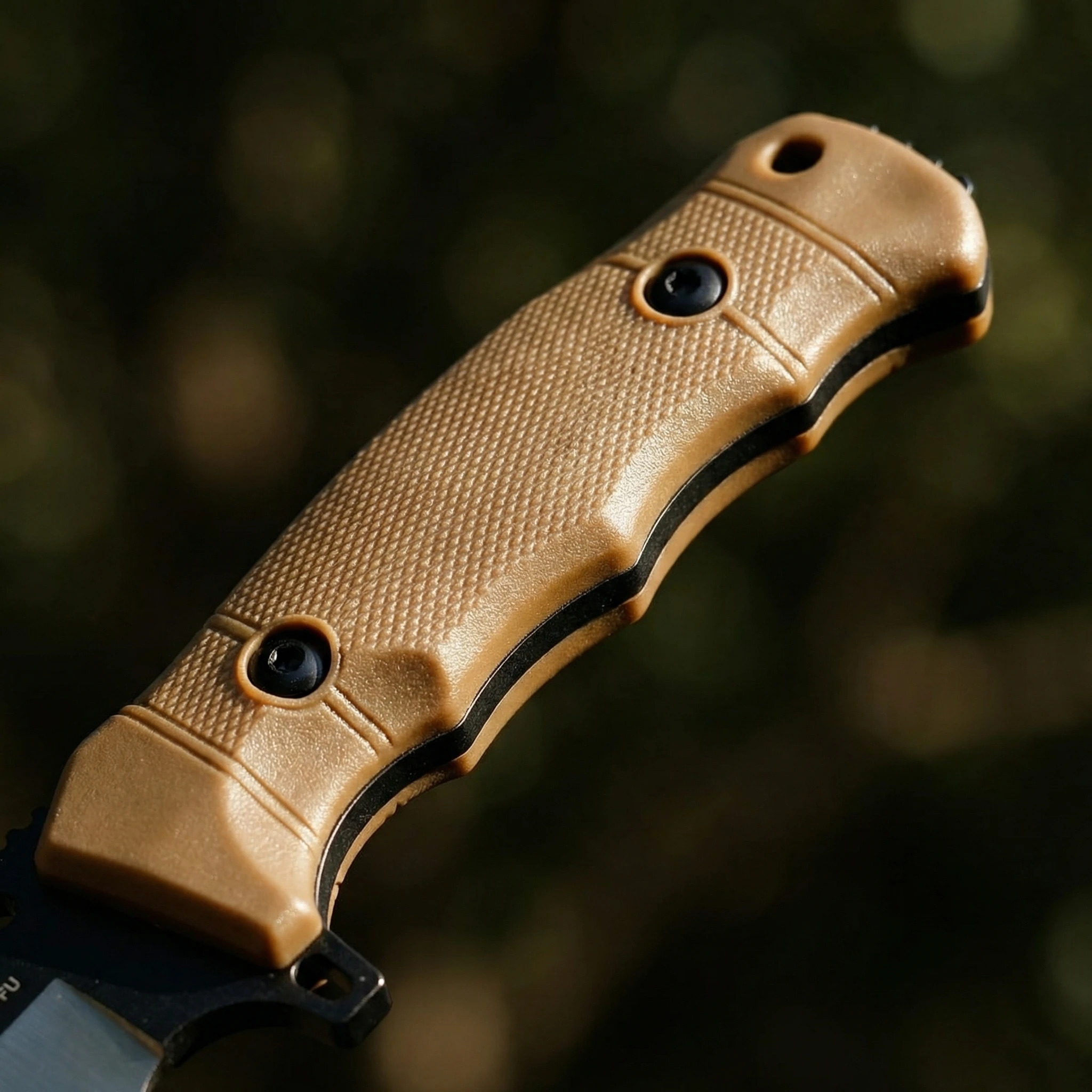 Cuchillo fijo de acero alta calidad para exteriores y emergencia - imagen 4