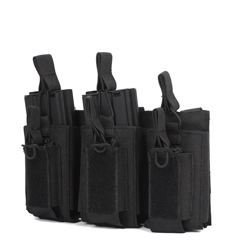 Bolsa táctica MOLLE para cargadores de rifle soporte abierto