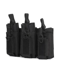 Bolsa táctica MOLLE para cargadores de rifle soporte abierto