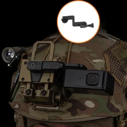 Soporte tipo Z para cámara de acción en casco táctico