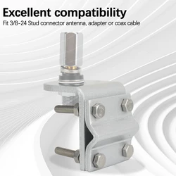 ABBREE Soporte antena CB para espejo exterior aluminio