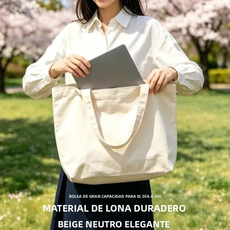Bolsa de lona personalizable DIY de algodón ecológico - imagen 5