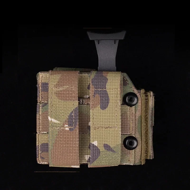 Funda táctica MOLLE para pierna con liberación rápida, airsoft y caza - imagen 3