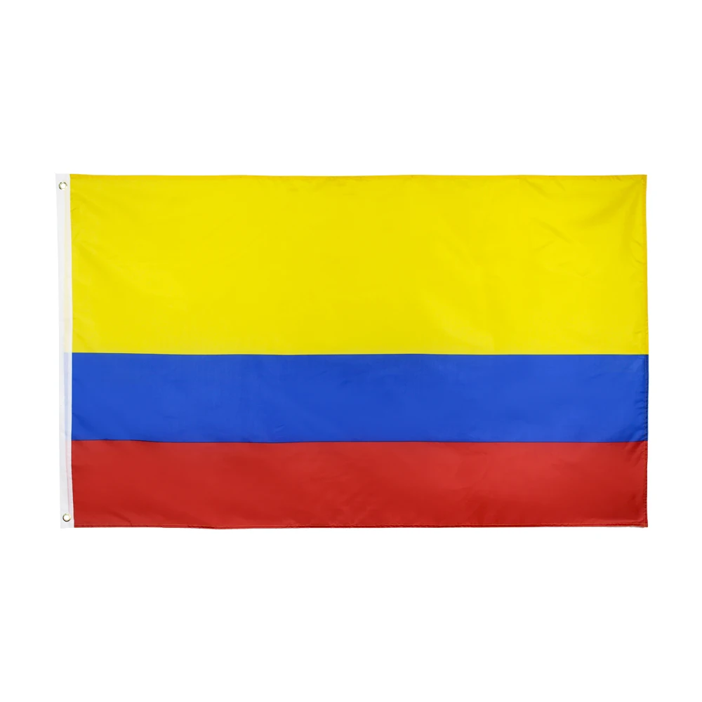 Vista de la bandera en uso decorativo