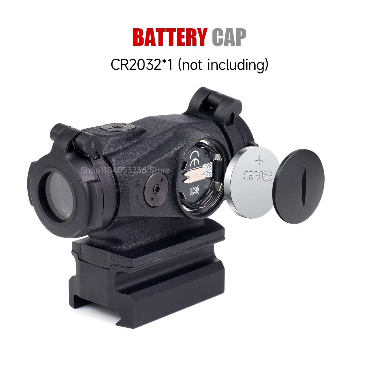 Mira Táctica Punto Rojo RDS 2MOA para Riel 20 mm – Airsoft y Caza