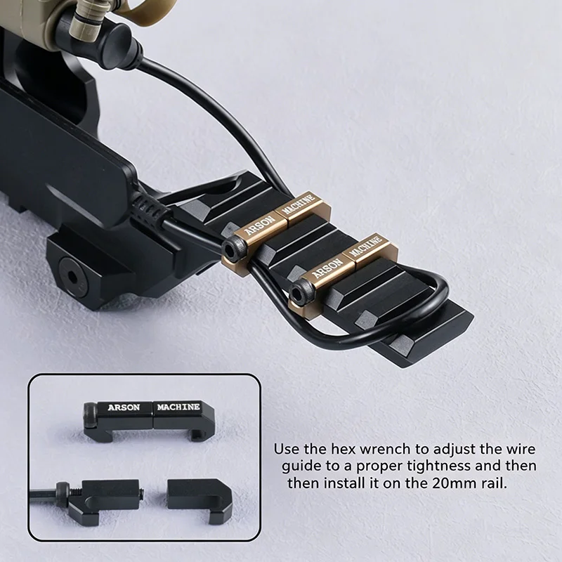 Clip Metálico Táctico para Interruptor Trasero en Riel Picatinny Sotac - imagen 3