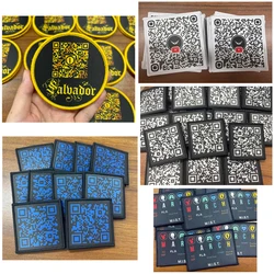Parche termoadhesivo con velcro y bordes cosidos, foto personalizada
