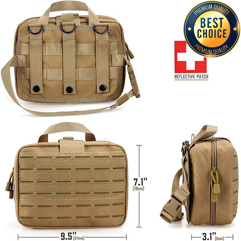 Bolsa médica táctica Molle con kit de primeros auxilios para exterior - imagen 5
