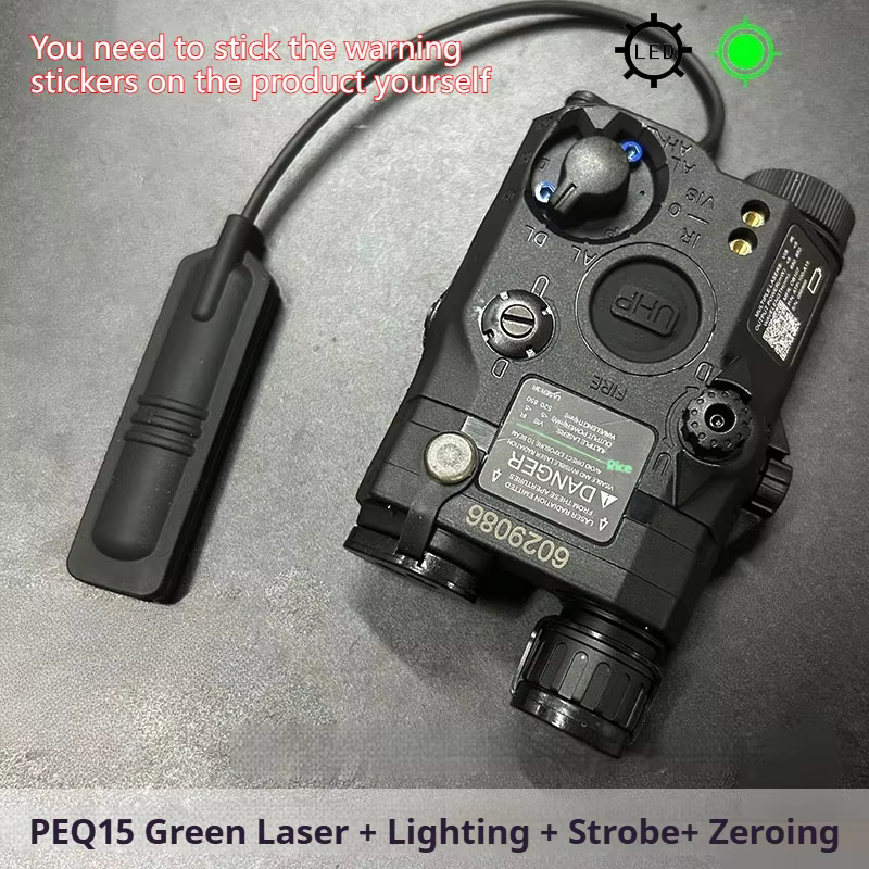 Puntero láser táctico PEQ15 con linterna LED estroboscópica - imagen 5