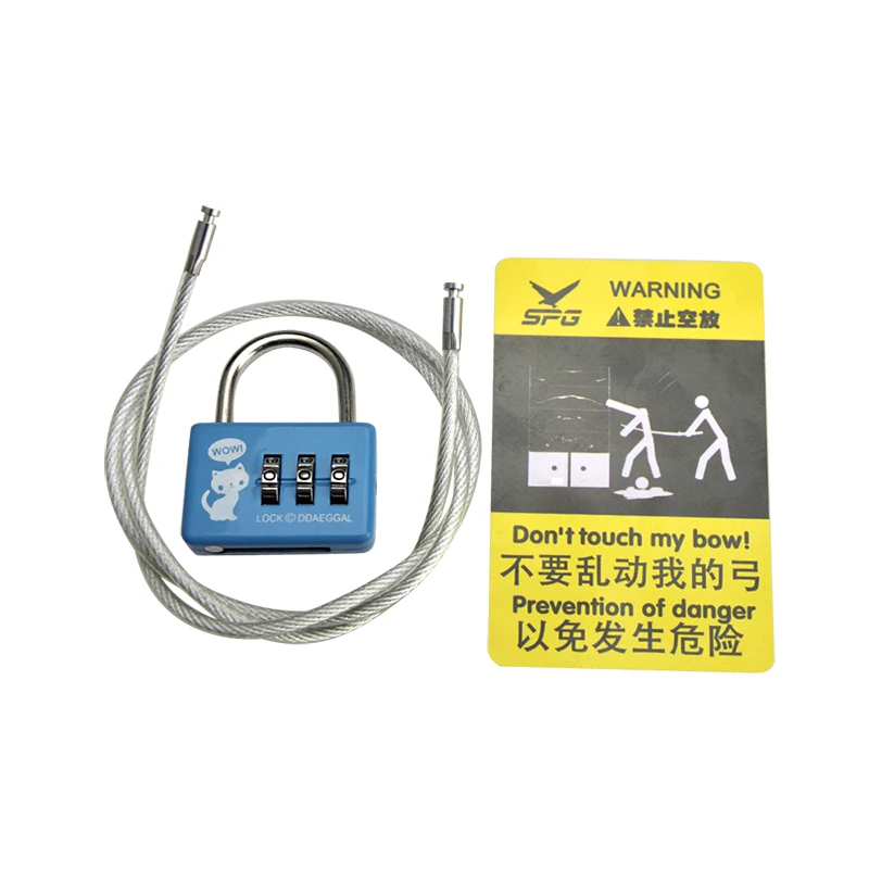 Cerradura antirrobo para arco con contraseña y cable de acero - imagen 3