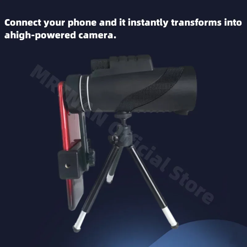 Telescopio portátil con Zoom HD plegable para caza y camping