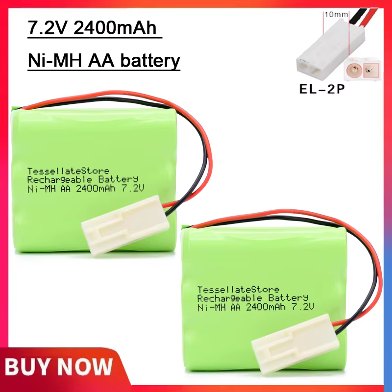 Batería recargable Ni-MH AA con conector EL-2P