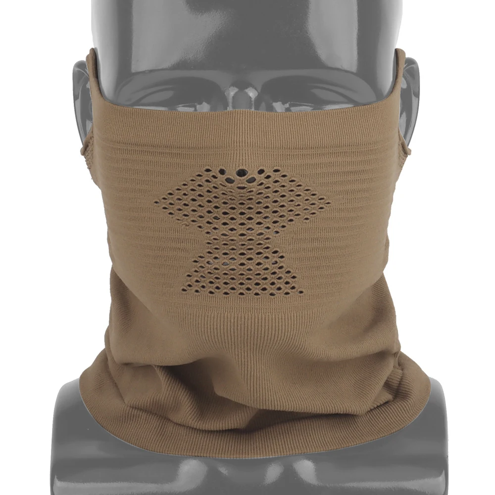 Máscara táctica Airsoft media cara transpirable acero extraíble