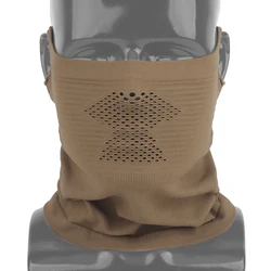 Máscara táctica Airsoft media cara transpirable acero extraíble